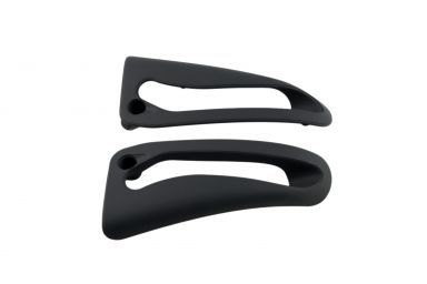 BMW Genuine E36 3-Series Convertible Front L+R Seat Belt Outlet Covers Black NEW